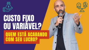 Imagem ilustrativa sobre custo fixo e variável com questionamento sobre lucro empresarial